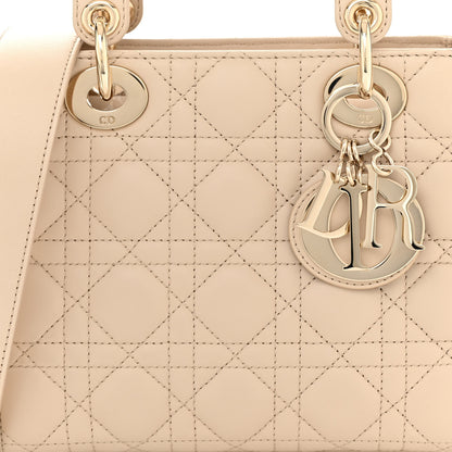 Christian Dior Lambskin Cannage Small My ABCDior Lady Dior Beige 8 of 11