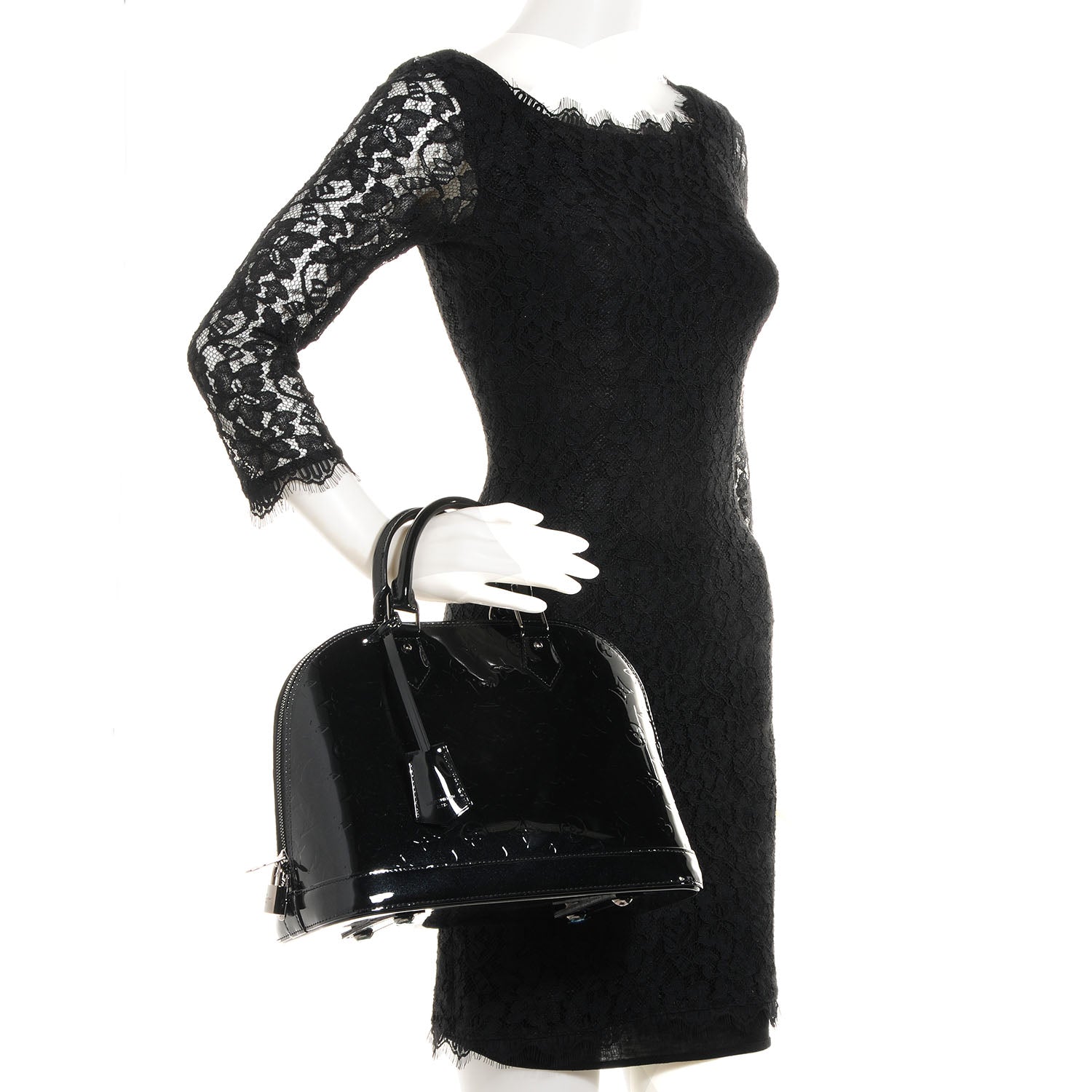 Louis Vuitton Vernis Alma PM Noir Magnetique 2 of 8