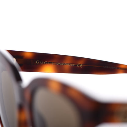 Gucci Acetate Square Frame Sunglasses GG0029S Tortoise 6 of 8