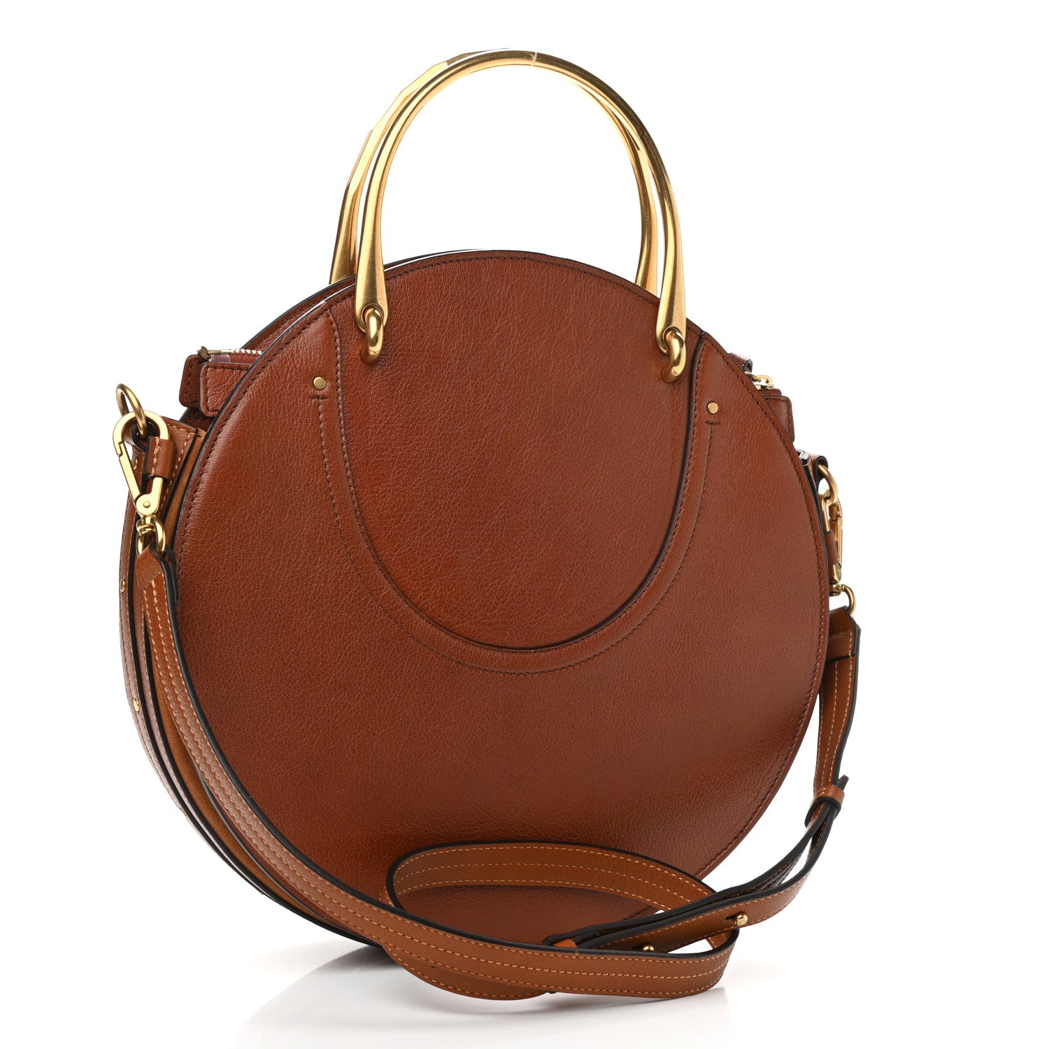 Chloe Calfskin Suede Medium Pixie Bag Saffron Red 2 of 11