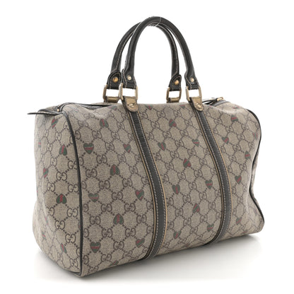 Gucci GG Plus Monogram Hearts Medium Joy Boston Dark Brown 3 of 14