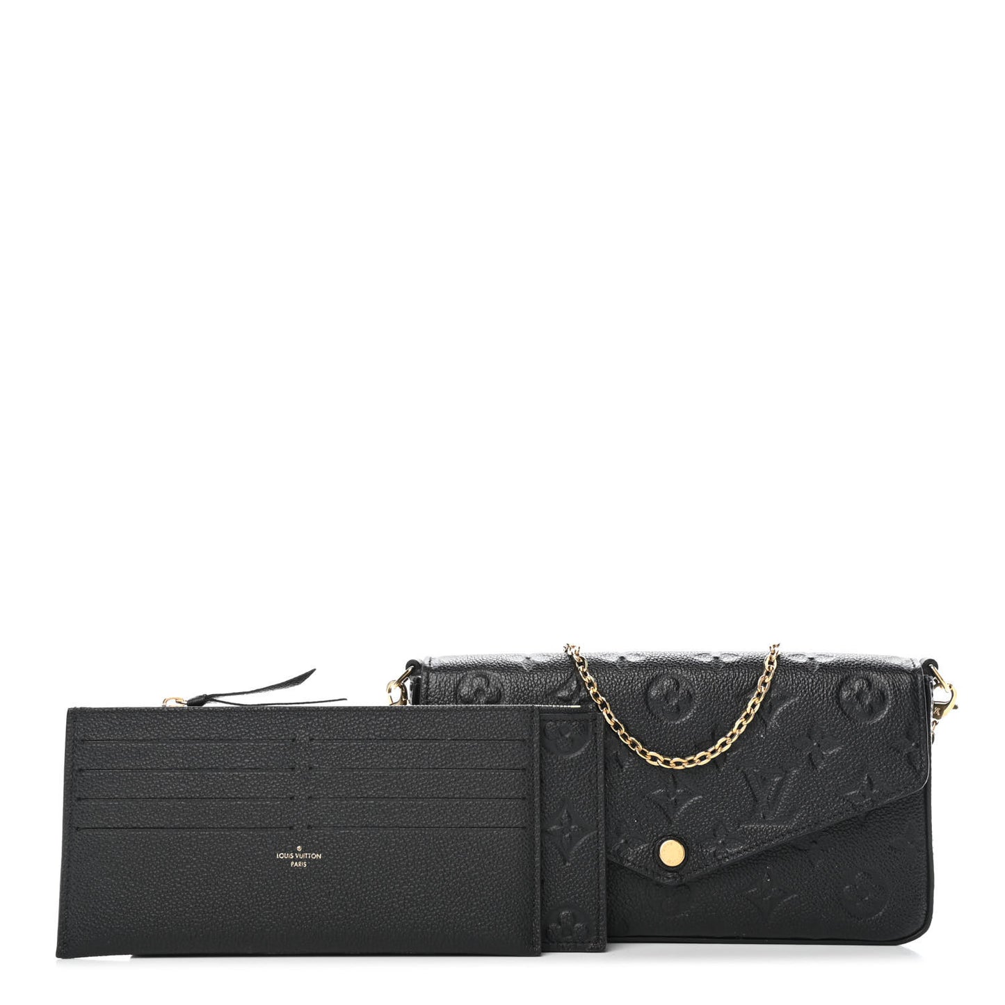 Empreinte Pochette Felicie Chain Wallet Black