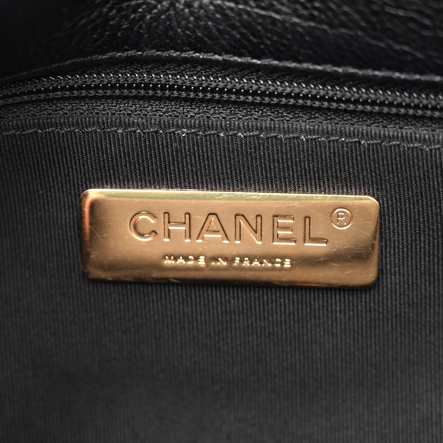 Calfskin Crochet Large Chanel 19 Flap Black