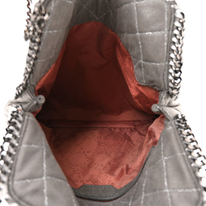 Stella McCartney Shaggy Deer Quilted Small Falabella Tote Light Grey 5 of 9