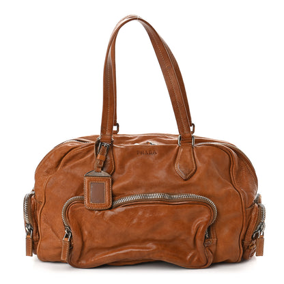 Prada Washed Buffalo Bag Cuoio 1 of 9