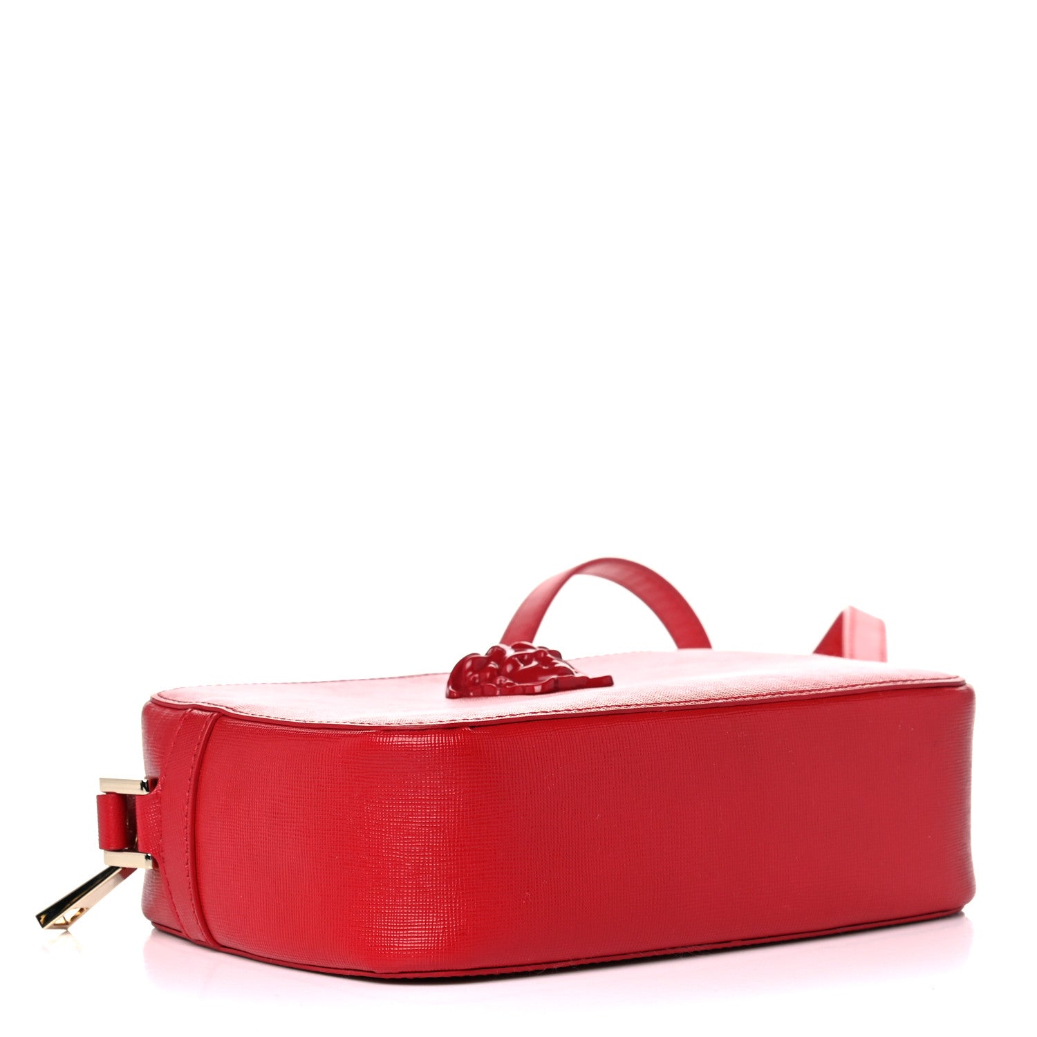 Versace Grained Calfskin Palazzo Camera Bag Red 4 of 10