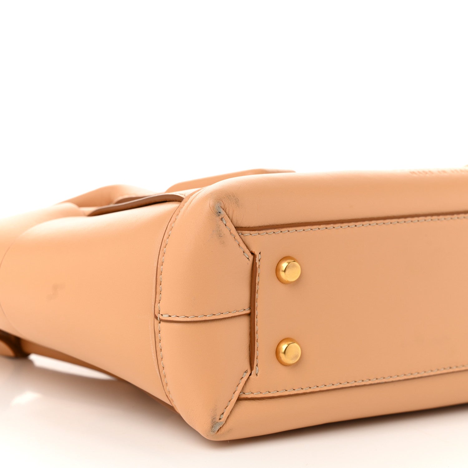 Bottega Veneta French Calfskin Maxi Intrecciato Small Arco Tapioca 9 of 10