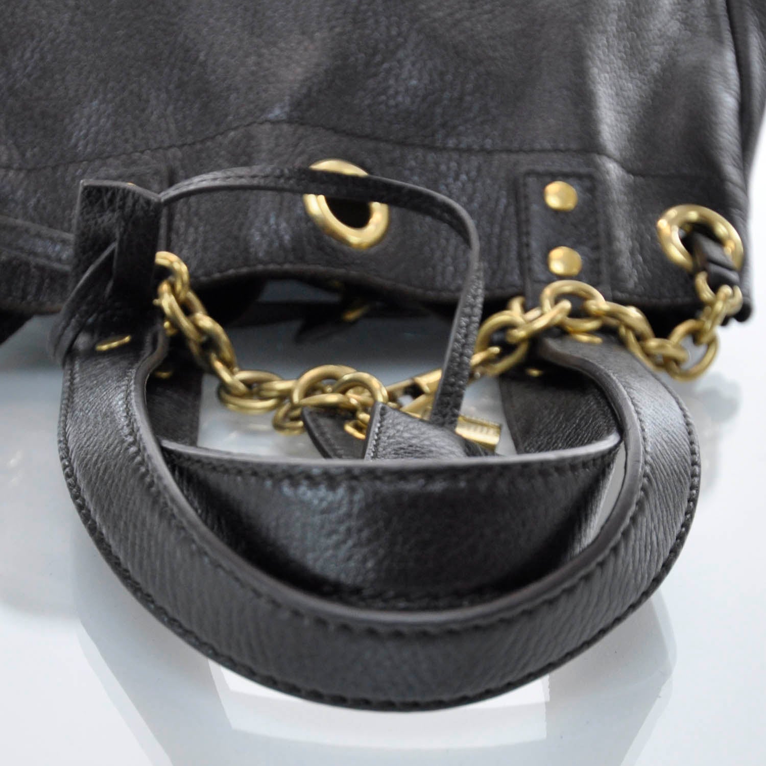 Saint Laurent Leather Overseas Tote Brown 6 of 10