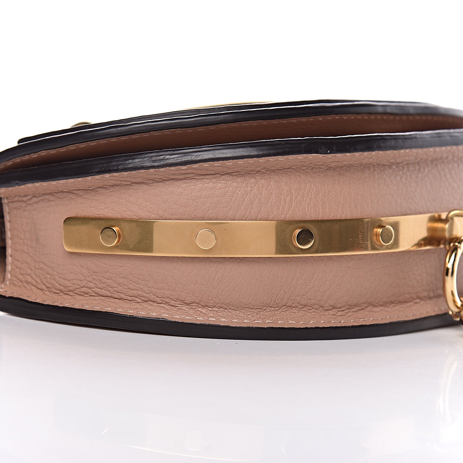 Chloe Calfskin Small Nile Bracelet Minaudiere Bag Biscotti Beige 8 of 10