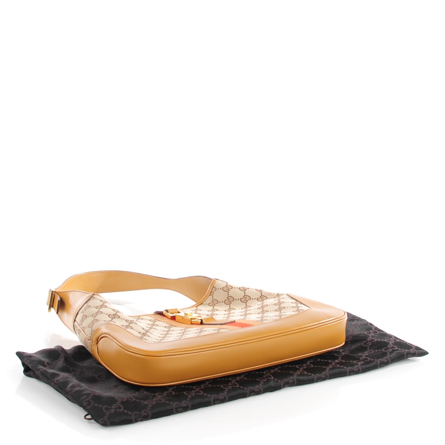 Monogram Medium Bardot Light Brown