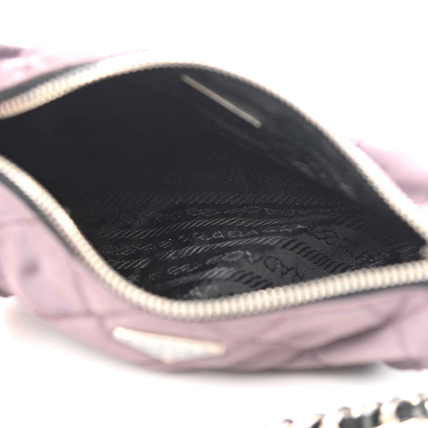 Prada Tessuto Nylon Impunturato Quilted Chain Pochette 5 of 6