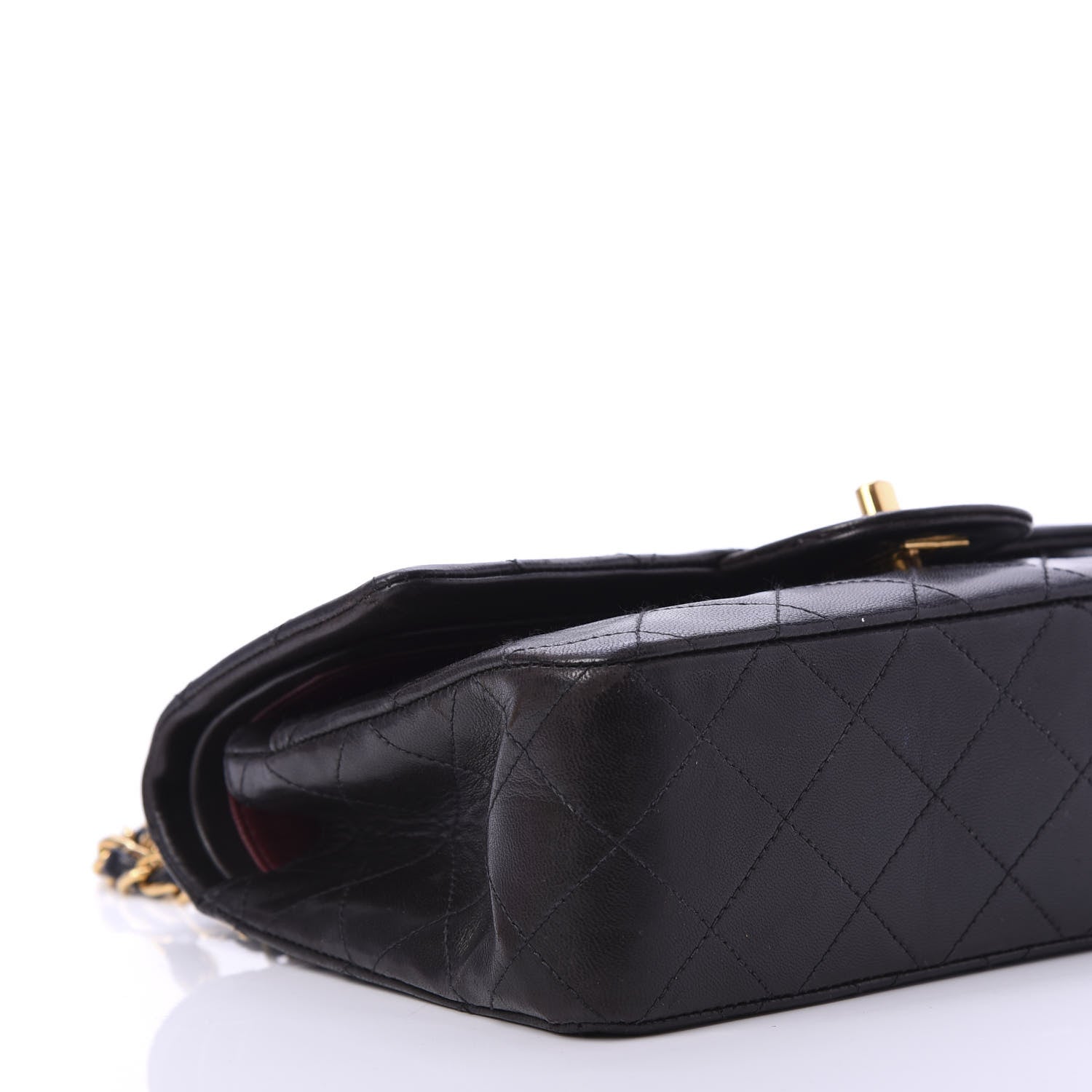 Chanel Lambskin Quilted Small Double Flap Black 7 of 12