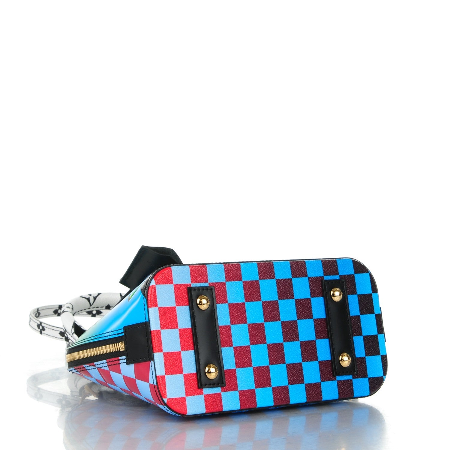 Louis Vuitton Epi Damier Race Alma BB Blue Vert 4 of 7