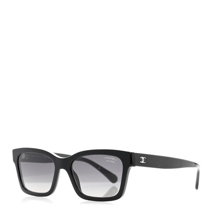 Chanel Acetate Polarized Square Sunglasses 5417 Black 1 of 9