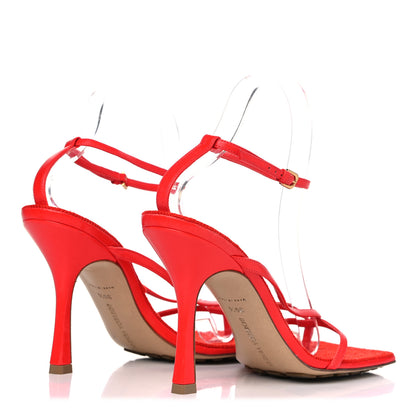 Bottega Veneta Nappa Rope Stretch Multi Strap 90mm Sandals 39.5 Tomato 4 of 11