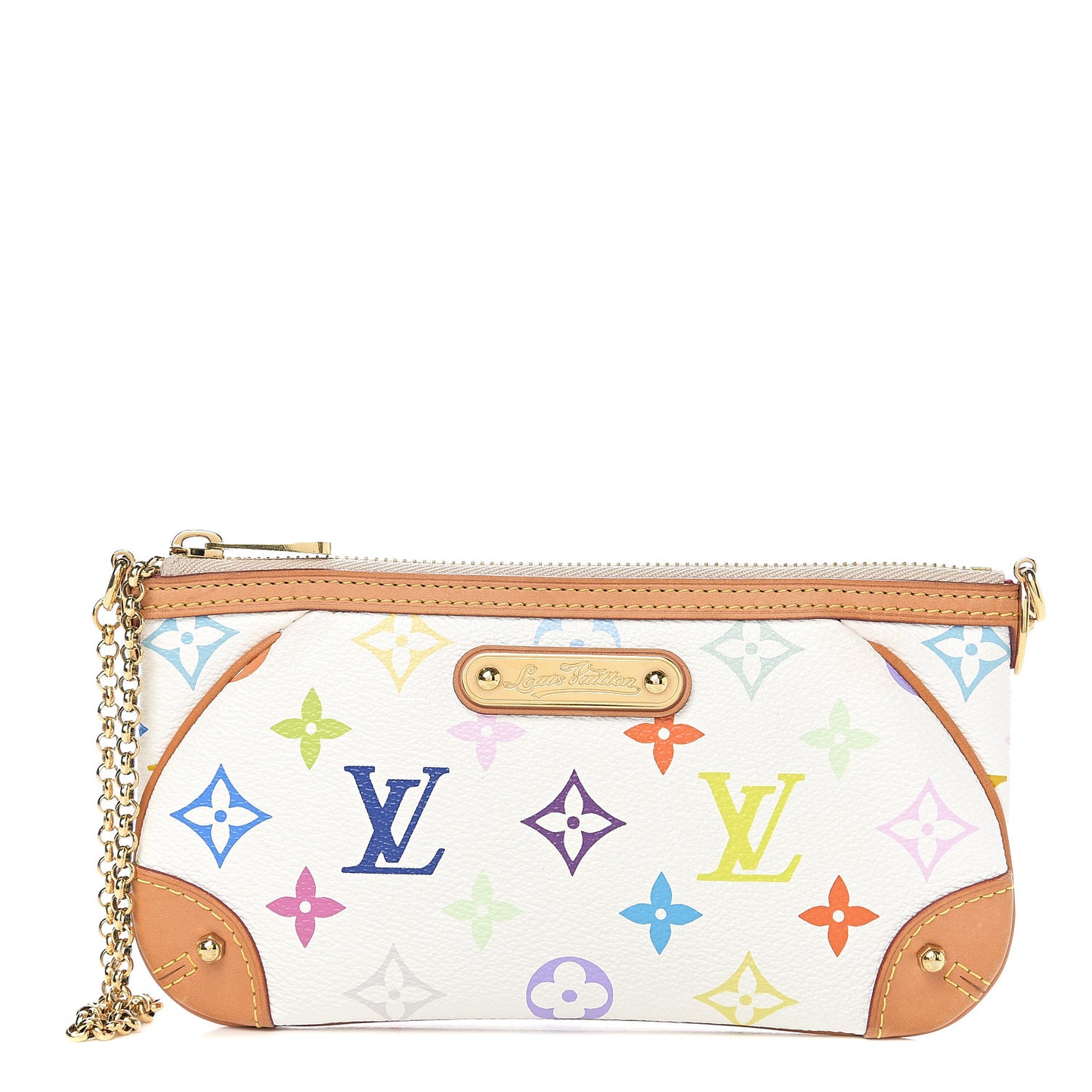 Monogram Multicolor Pochette Milla MM White