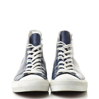 Louis Vuitton Calfskin Tattoo Sneaker Boots 8 Blue 2 of 12