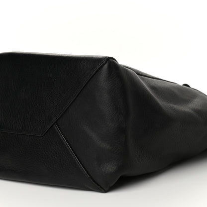 Celine Soft Grained Calfskin Small Belt Cabas Phantom Black 10 of 12