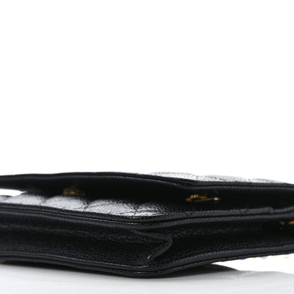 Chanel Caviar Quilted Wallet On Chain WOC Black 9 of 10