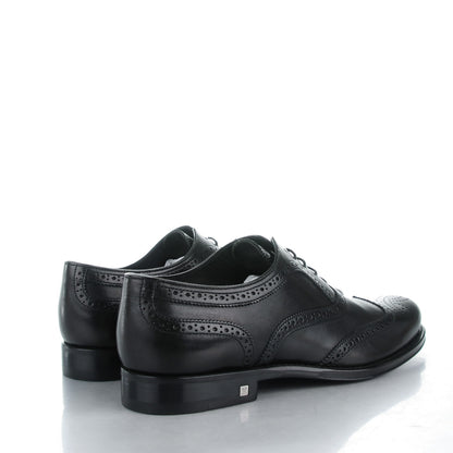 Louis Vuitton Calfskin Mens Wingtip Oxfords 6.5 Black 4 of 9