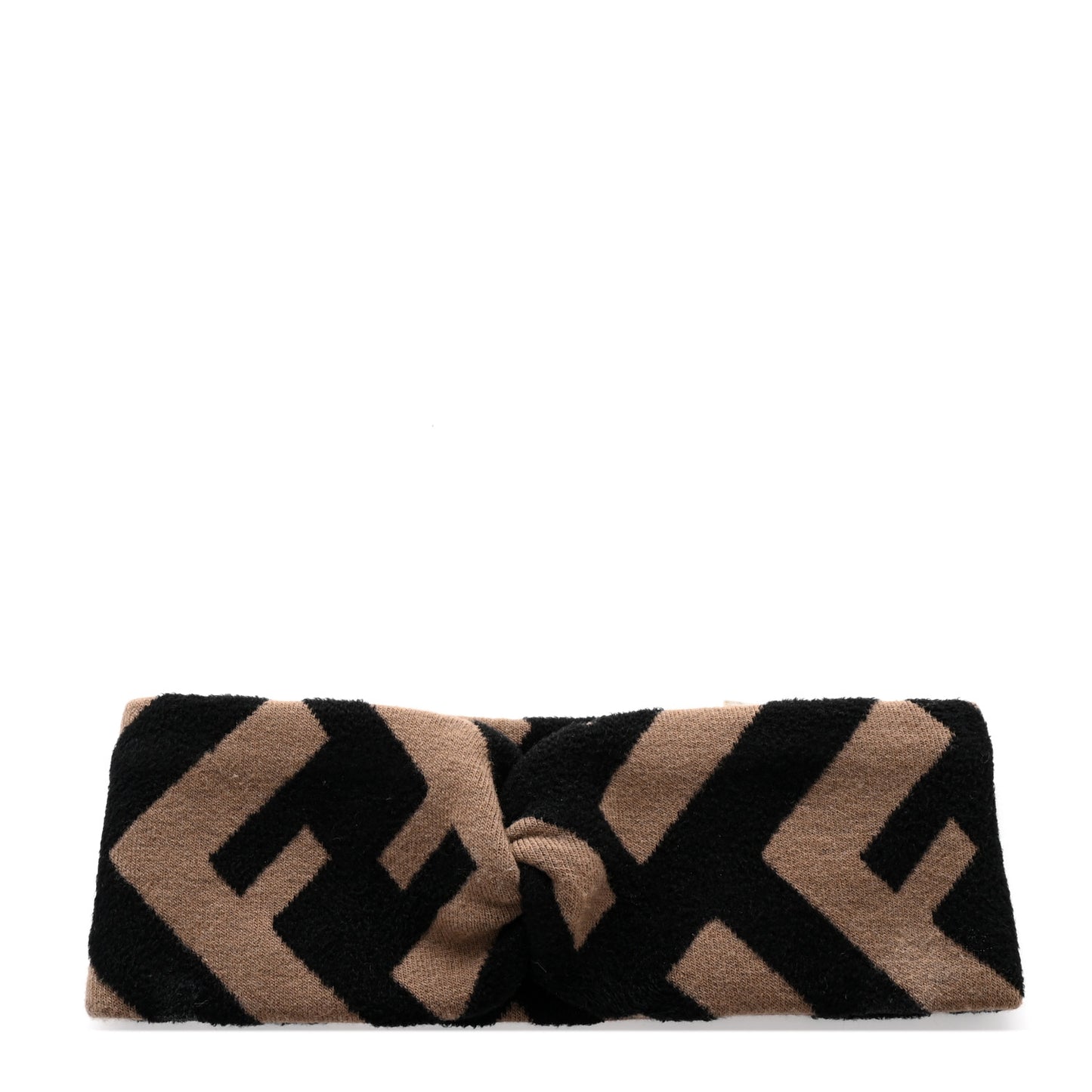 Wool FF Logo Headband Tobacco