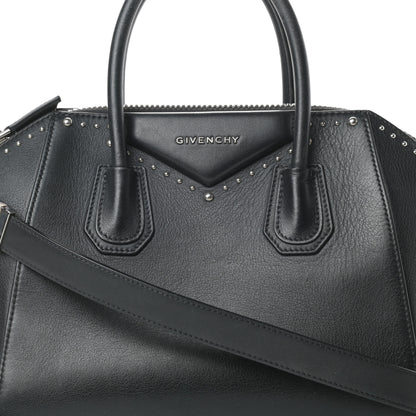 Givenchy Smooth Calfskin Small Studded Antigona Black 8 of 19