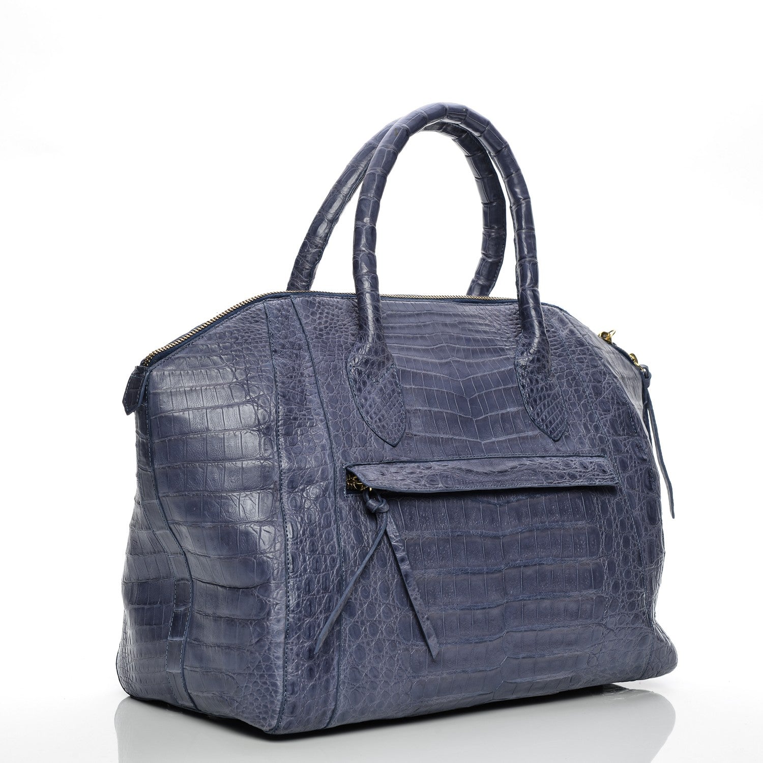 Nancy Gonzalez Matte Crocodile Medium Satchel Light Purple 3 of 8