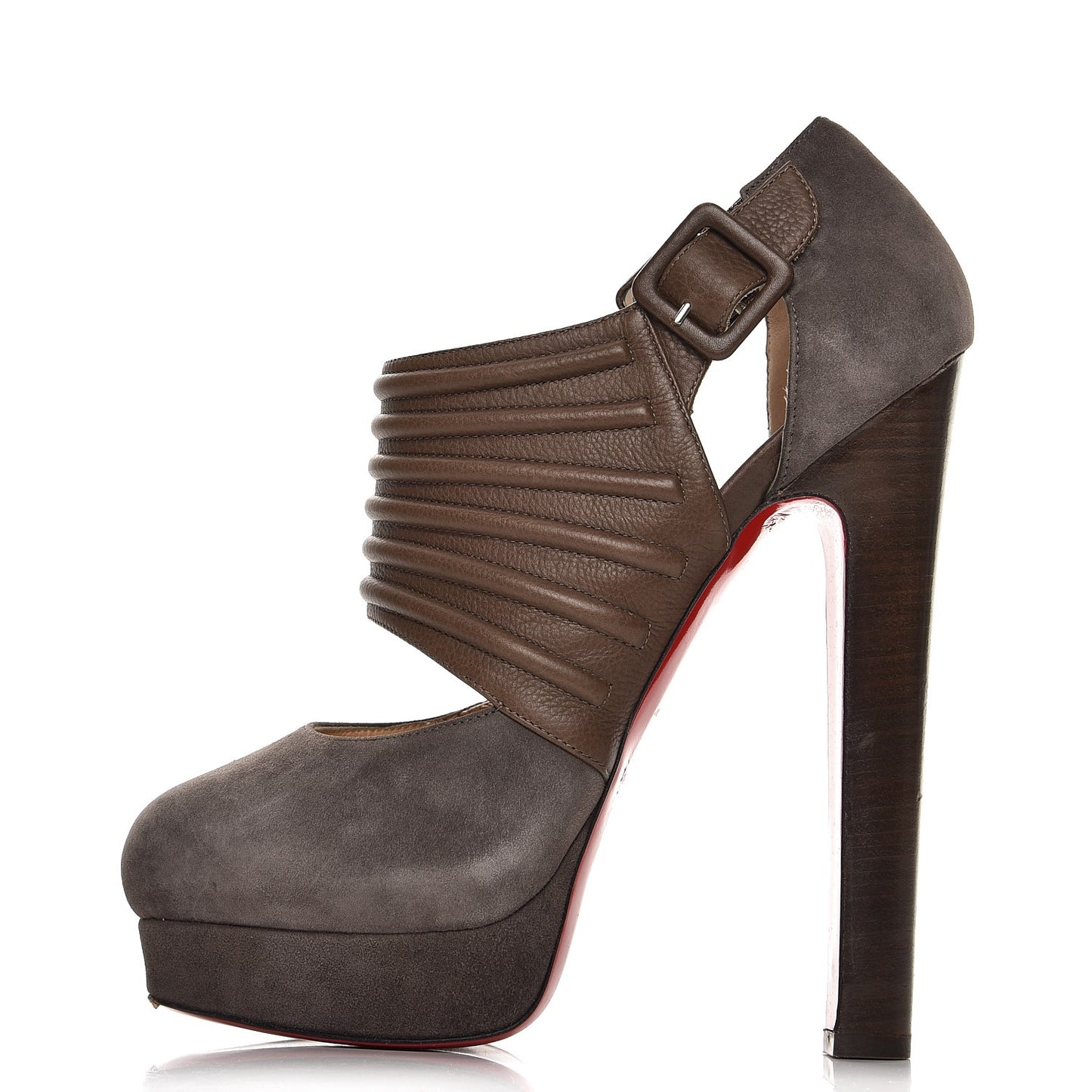 Suede Calfskin Bye Bye 160 Cutout Ankle Booties 39 Taupe