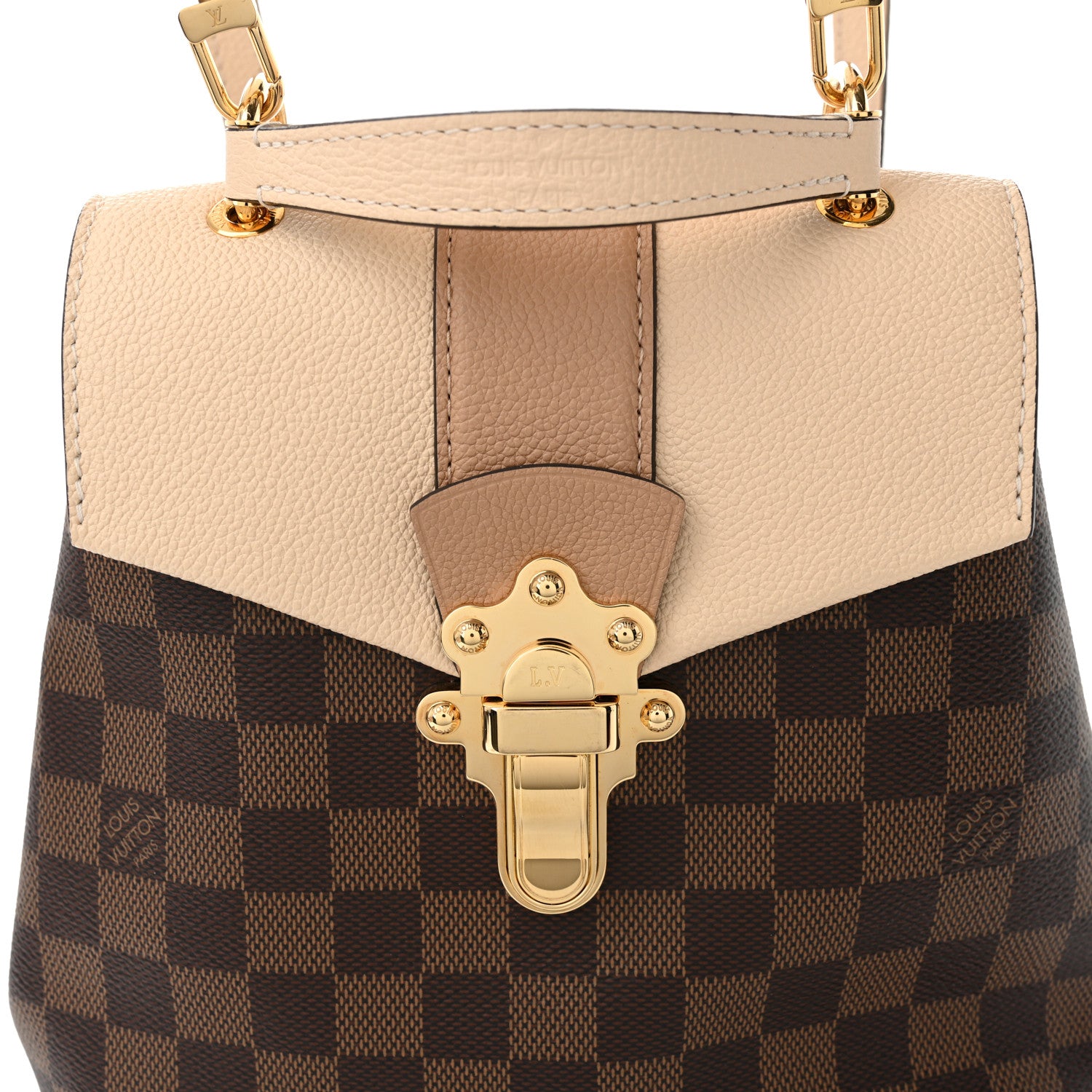 Louis Vuitton Damier Ebene Clapton Backpack Creme 8 of 10
