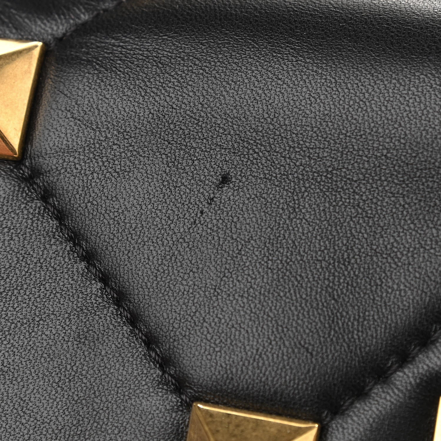 Valentino Garavani Nappa Large Roman Stud Shoulder Bag Black 11 of 11
