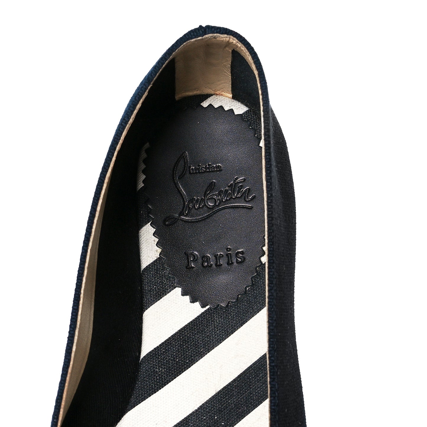 Canvas Lougalia Appliquéd Cario Loubi Flat Espadrilles 37 Version Blue