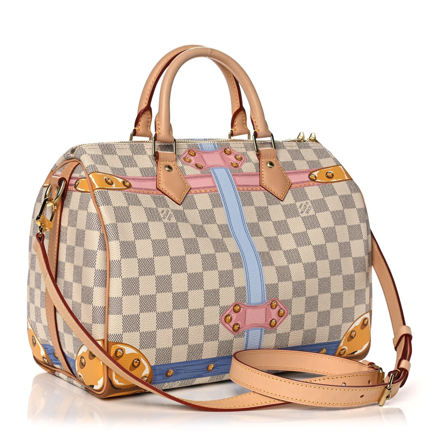 Damier Azur Summer Trunks Speedy Bandouliere 30
