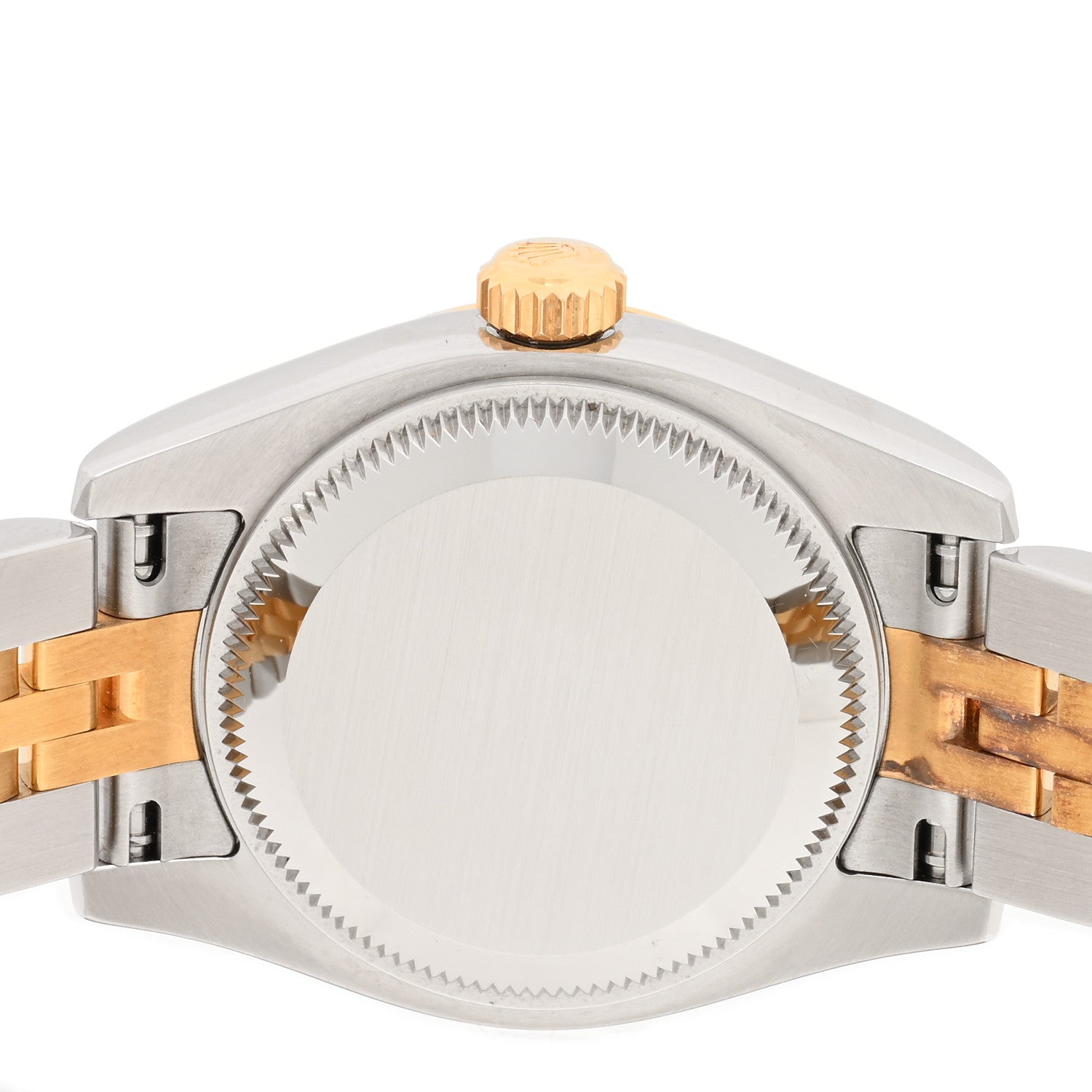 Rolex Stainless Steel 18K Yellow Gold Diamond 26mm Oyster Perpetual Datejust Watch Champagne 179173 4 of 5