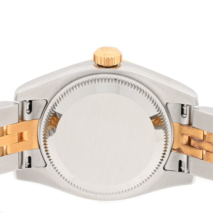 Rolex Stainless Steel 18K Yellow Gold Diamond 26mm Oyster Perpetual Datejust Watch Champagne 179173 4 of 5