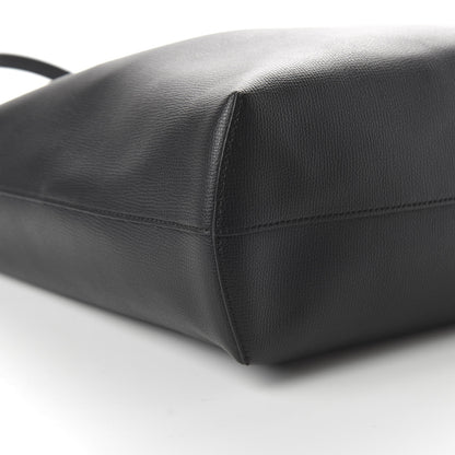 Fendi Vitello Vienna Enamel F is Fendi Shopping Tote Black Taupe 6 of 9