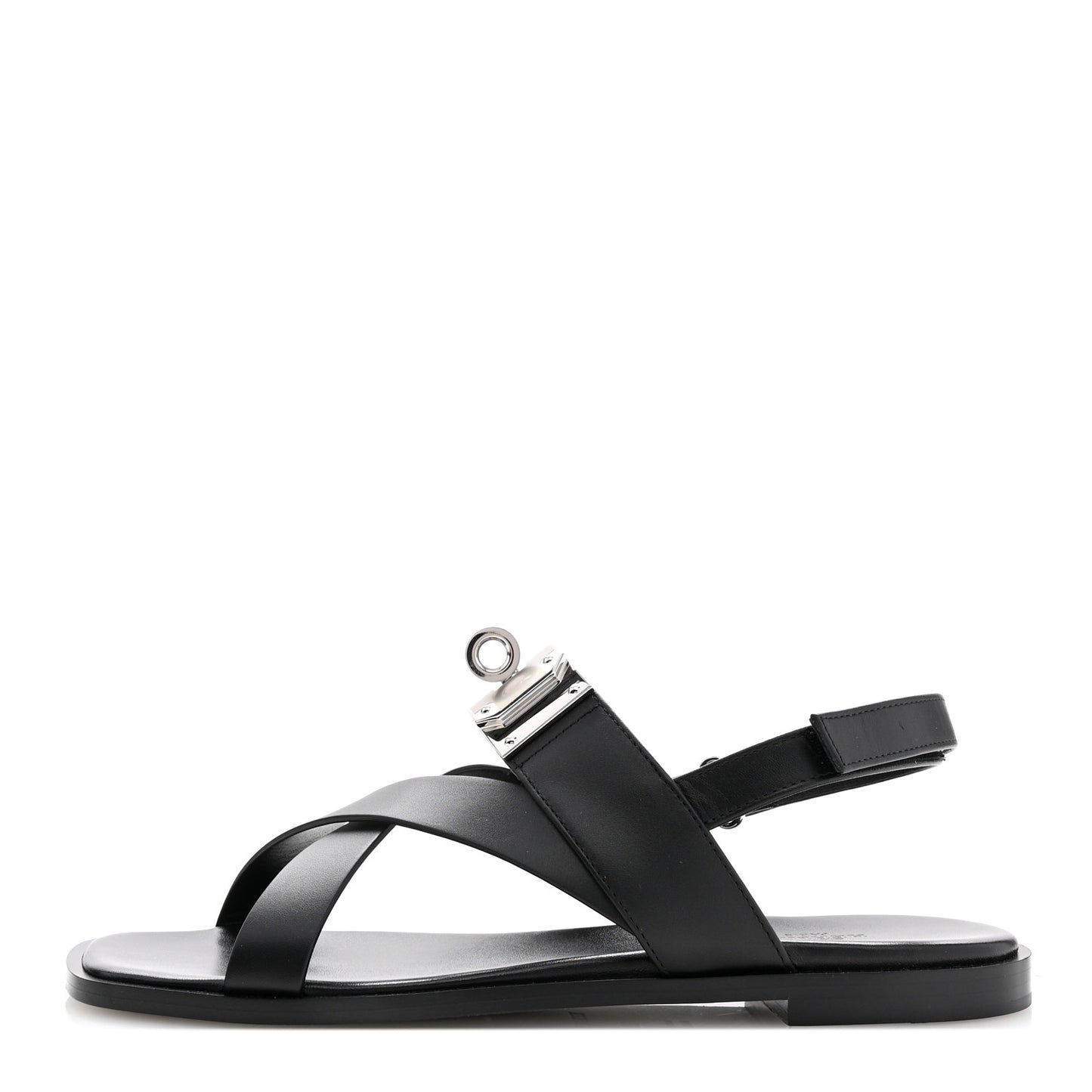 Calfskin Womens Ines Sandals 38 Black
