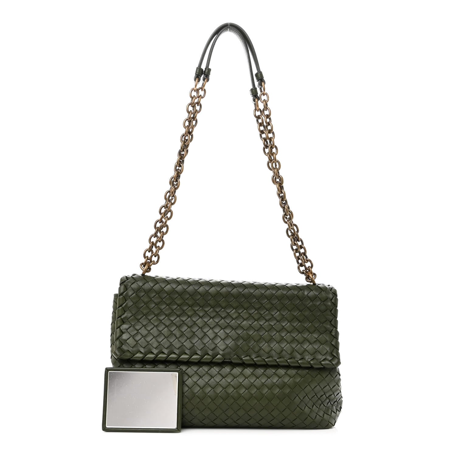 Bottega Veneta Nappa Intrecciato Medium Olimpia Bag Moss 1 of 10