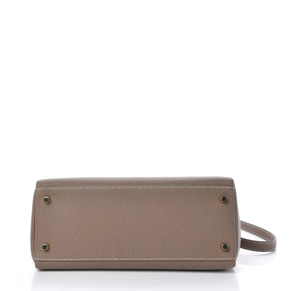 Hermes Togo Kelly Retourne 28 Etoupe 6 of 41
