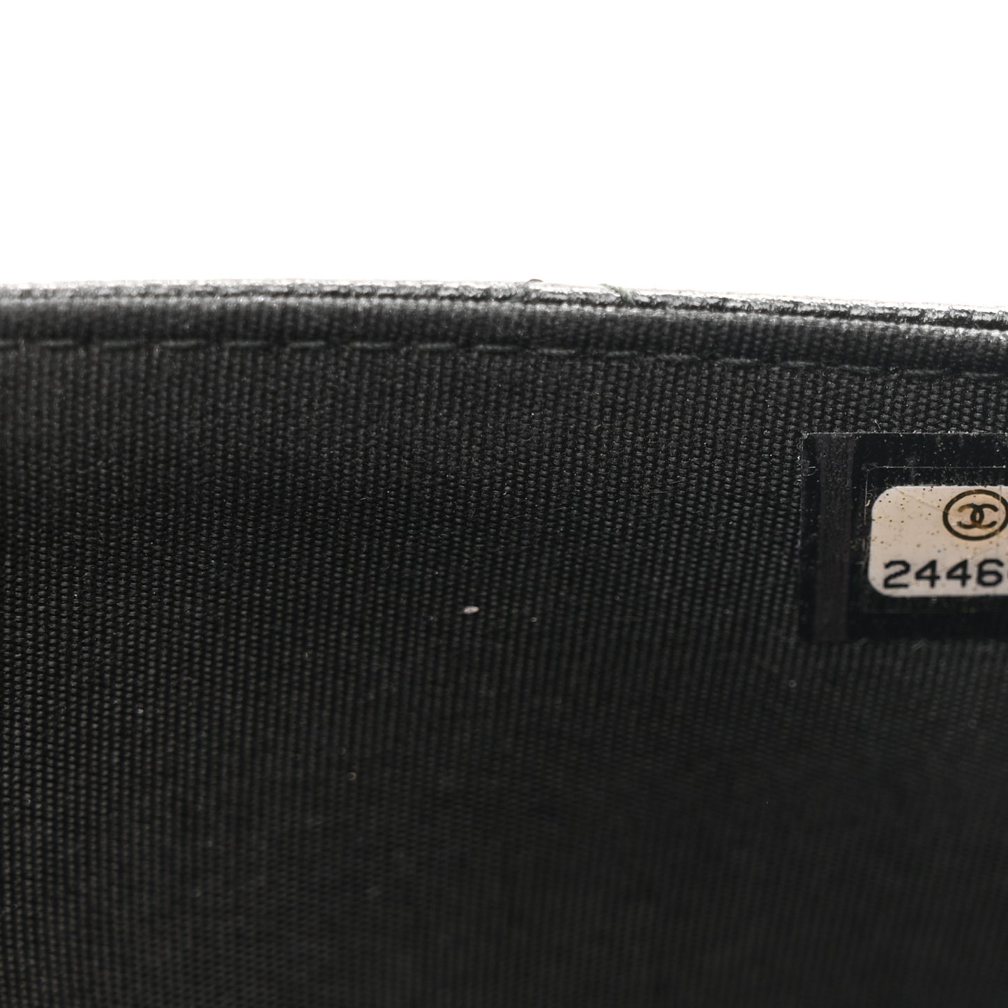 Caviar Quilted Golden Class Wallet On Chain WOC Black