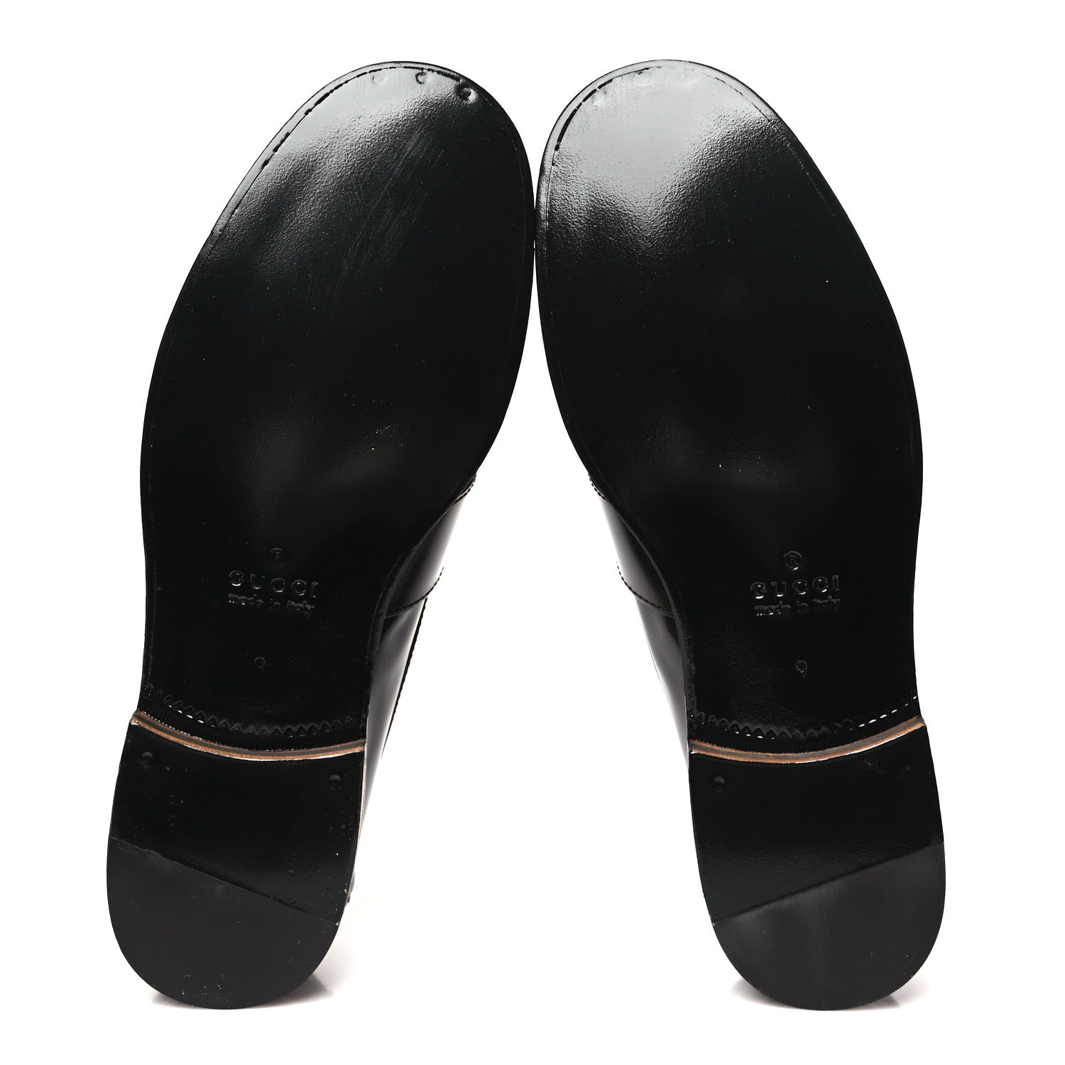 Gucci GG Supreme Monogram Mens Double Buckle Loafers 9 Beige Ebony Cocoa 6 of 10