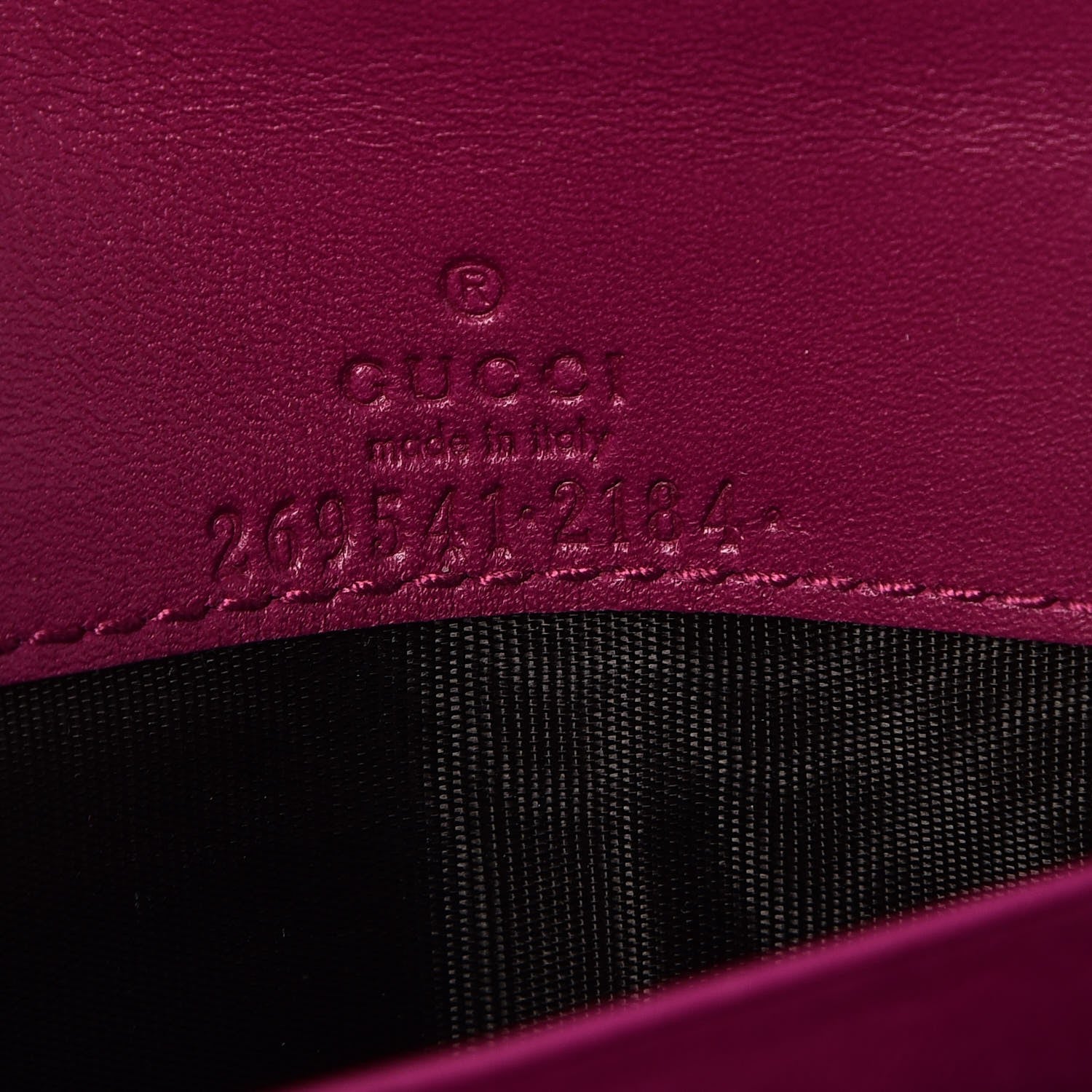 Gucci Soft Microguccissima Dice Chain Wallet Bright Bouganville 6 of 7