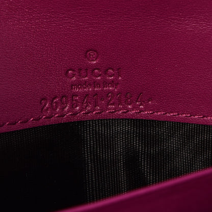 Gucci Soft Microguccissima Dice Chain Wallet Bright Bouganville 6 of 7