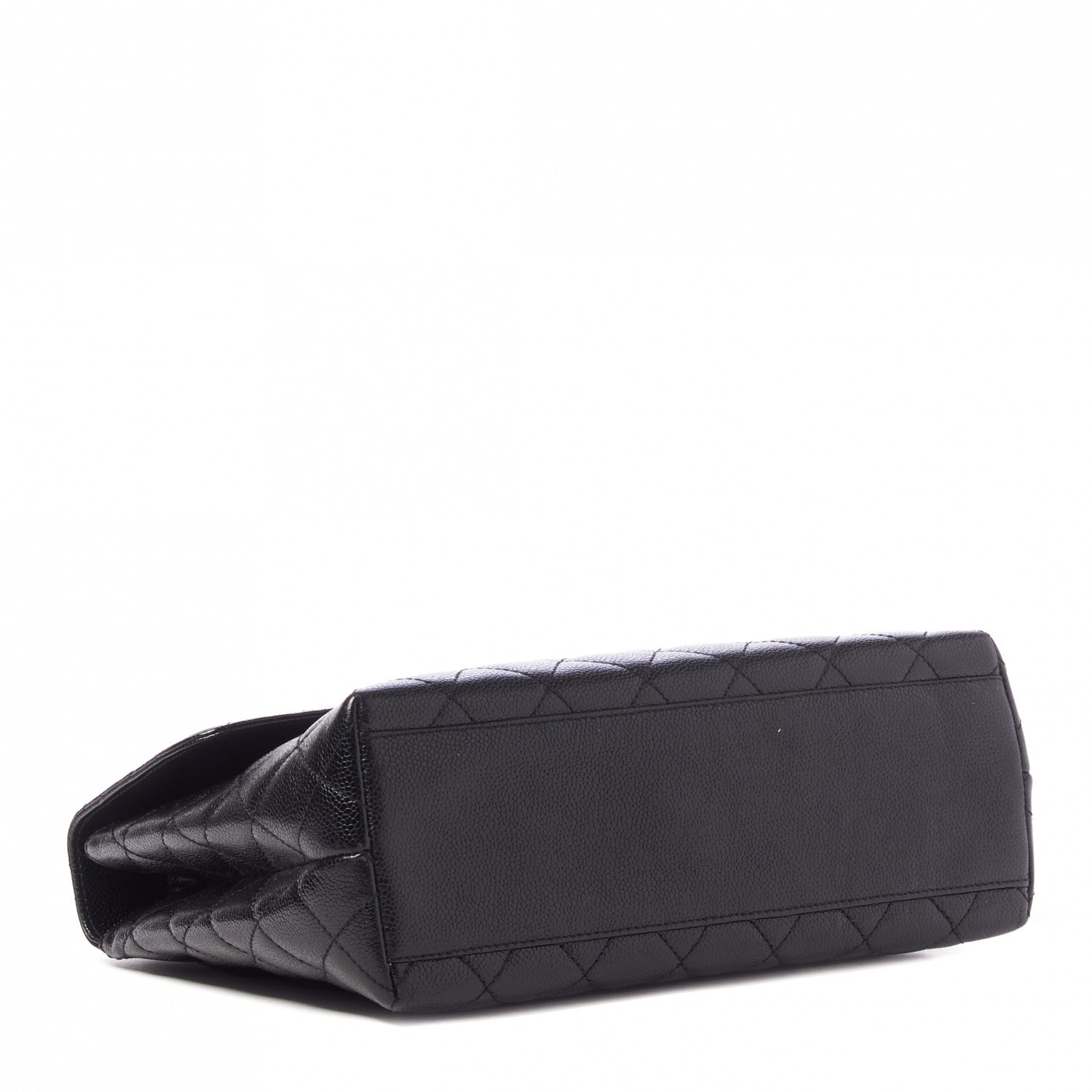 Chanel Caviar Quilted Jumbo Kelly Flap Black 4 of 10