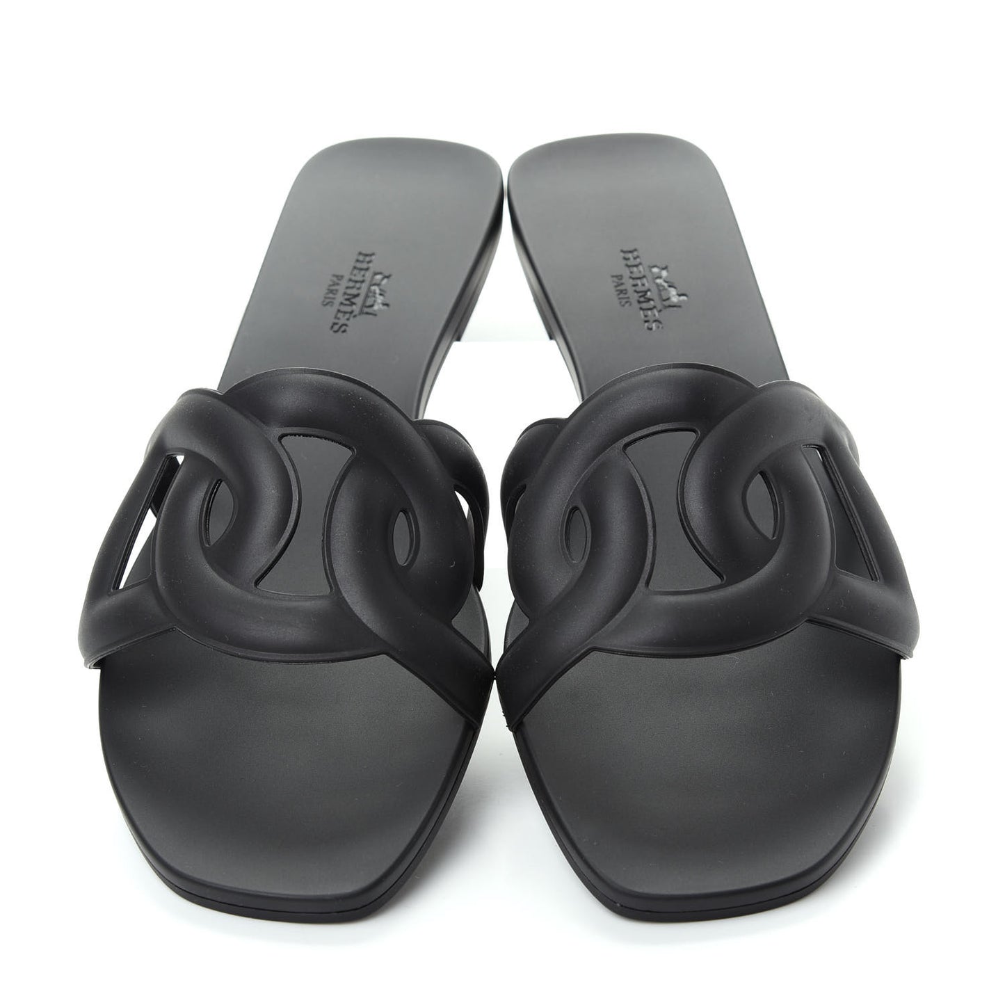 Rubber Aloha Sandals 38 Black