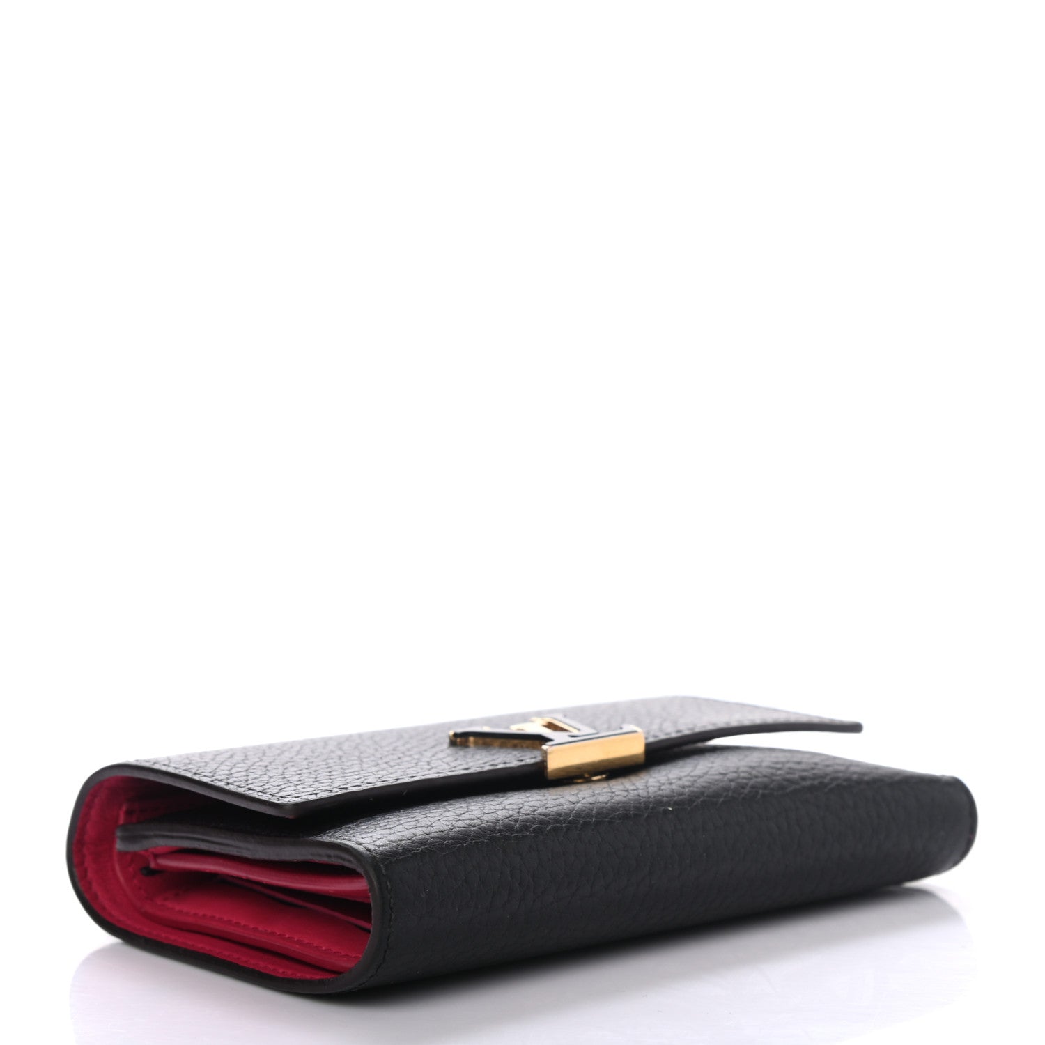 Louis Vuitton Taurillon Capucines Compact Wallet Black 4 of 11