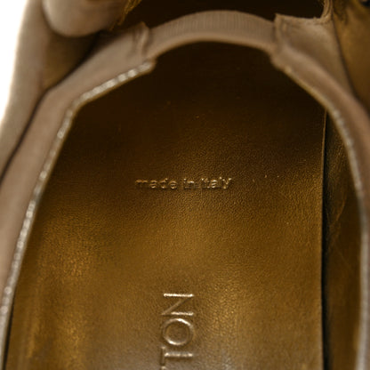 Louis Vuitton Suede Petit Damier Sneakers 37 Beige 9 of 14