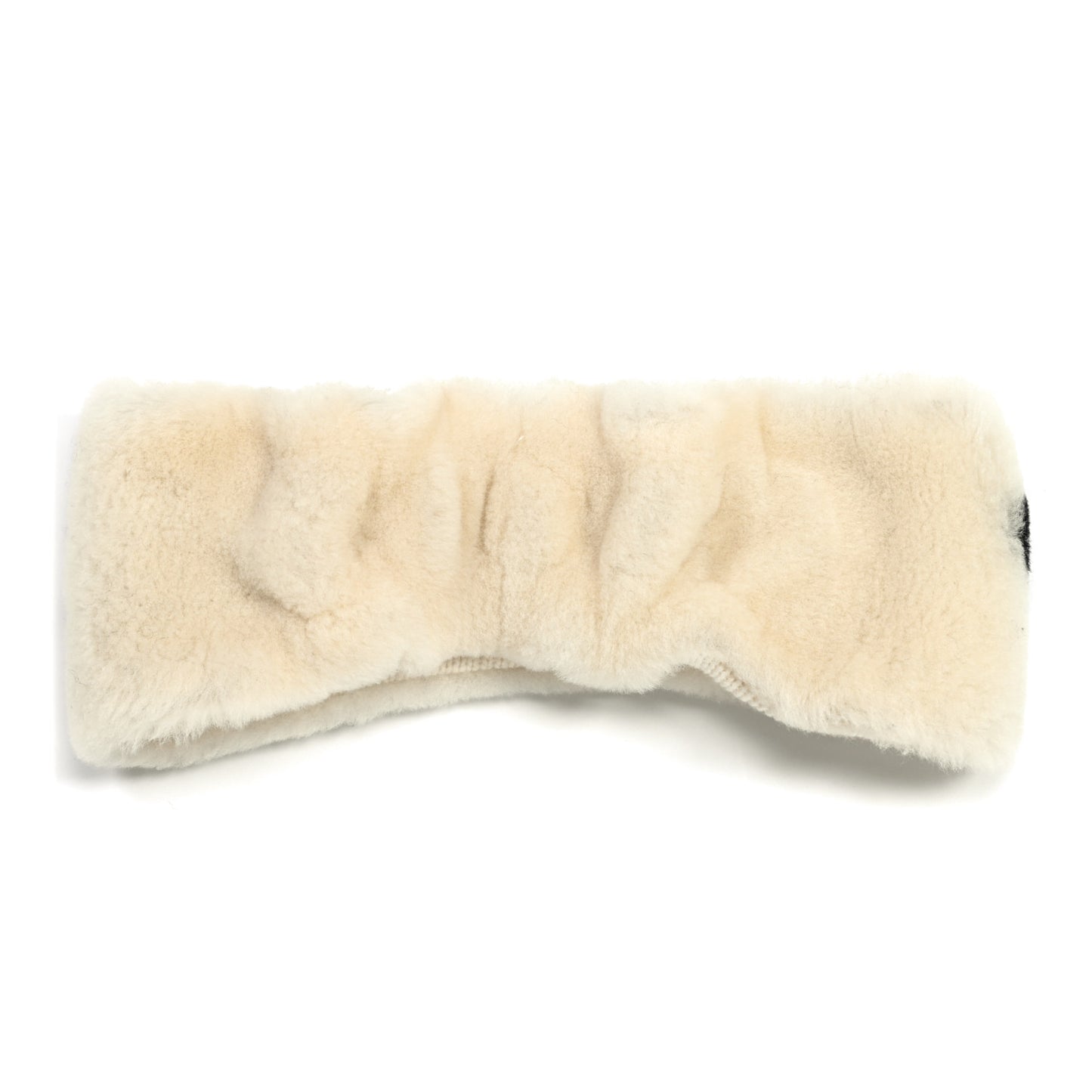 Cashmere Blend Logo Headband White Black