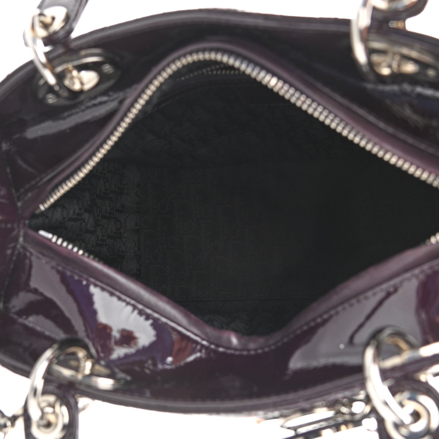 Christian Dior Patent Cannage Medium Lady Dior Violet Purple 5 of 12