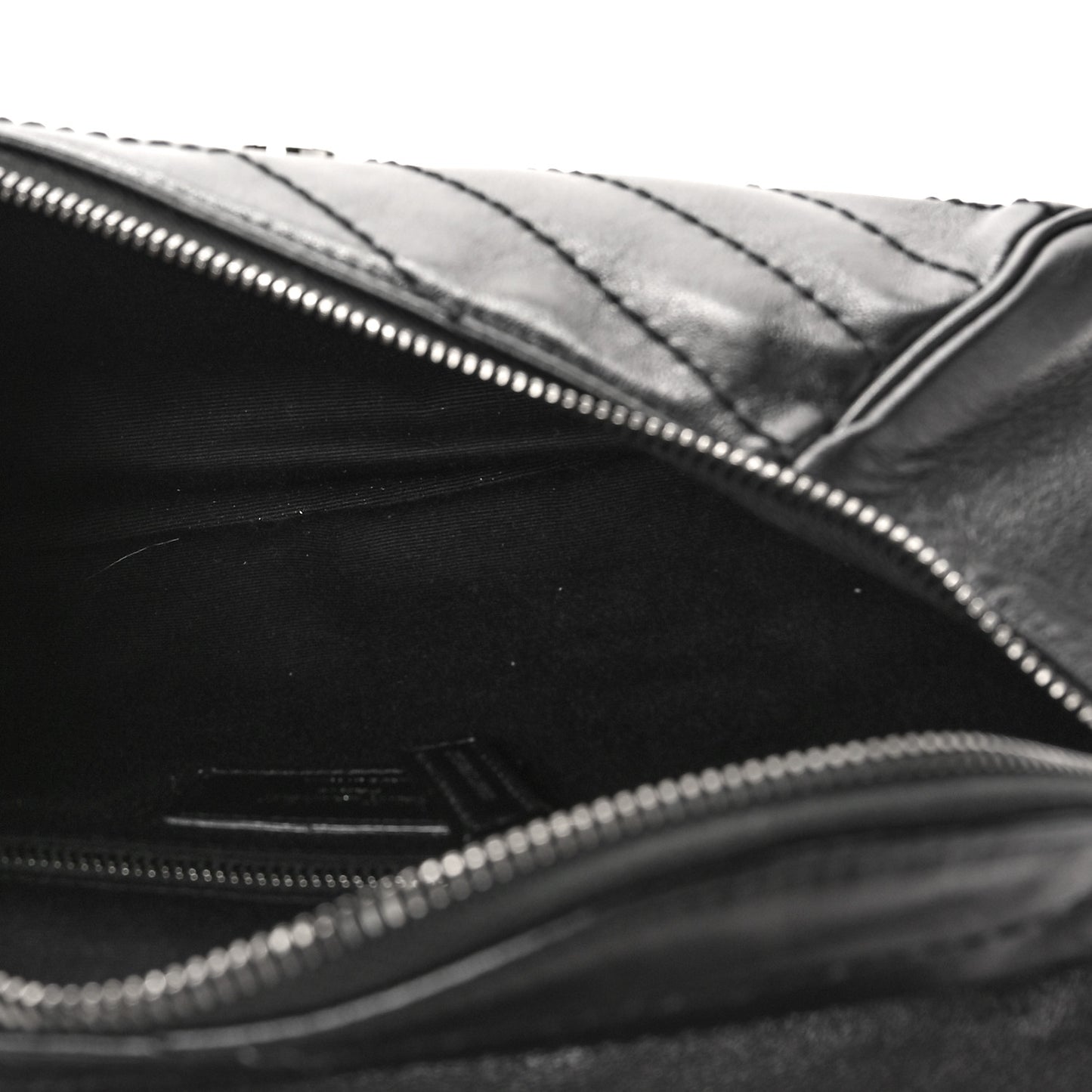 Calfskin Studded Stardust Monogram Niki Shoulder Bag Black
