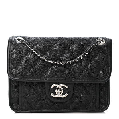 Chanel Caviar Quilted Mini French Riviera Flap Black 1 of 4
